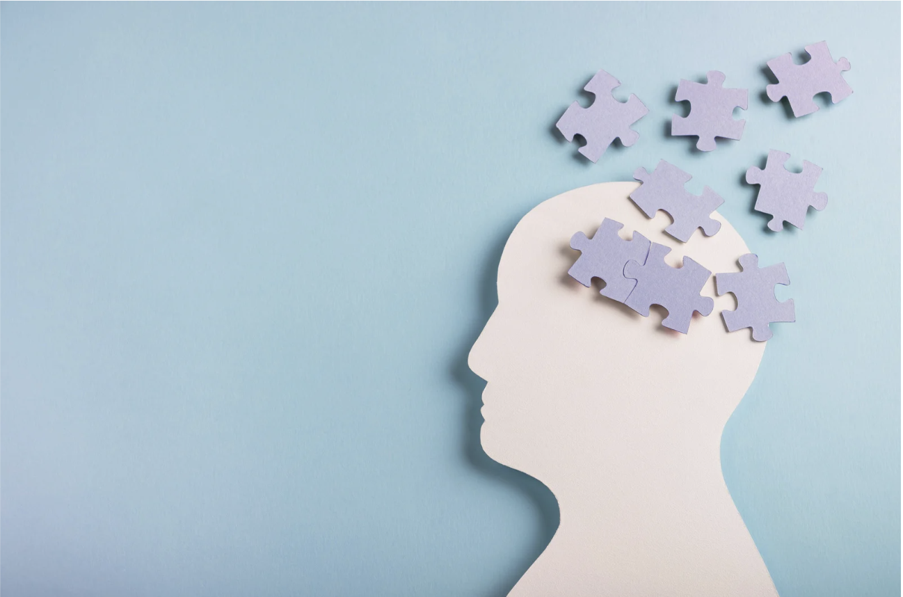 Head Outline & Puzzle Pieces